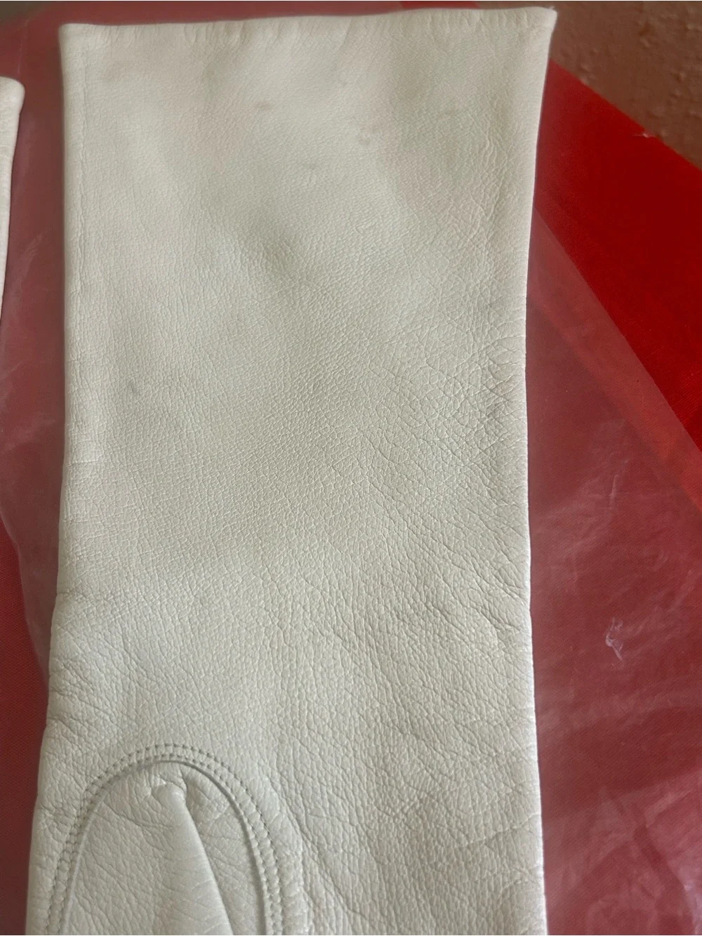 Vintage Cristian Dior Long Cream Evening Gloves for Women From 1950